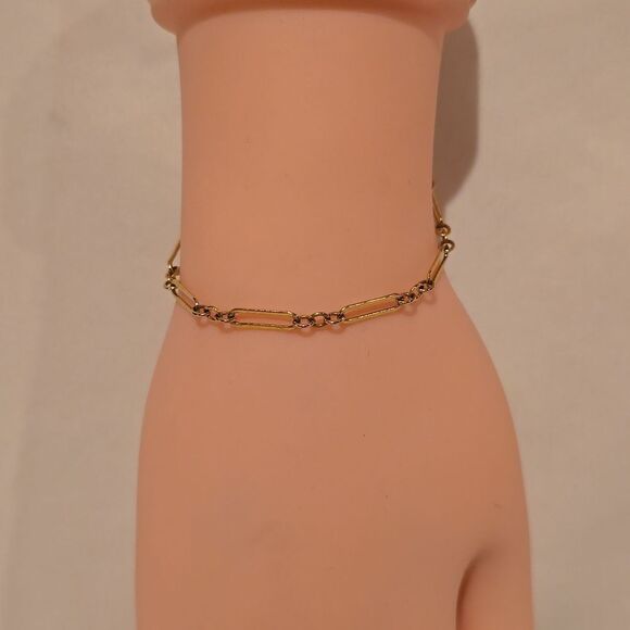 Paperclip BRACELET, Stamped 925, Gold Plated, NWOT! - Picture 6 of 7